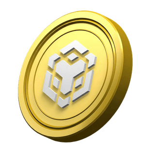Moneda decorativa de BNB en el apartado informativo de la plataforma